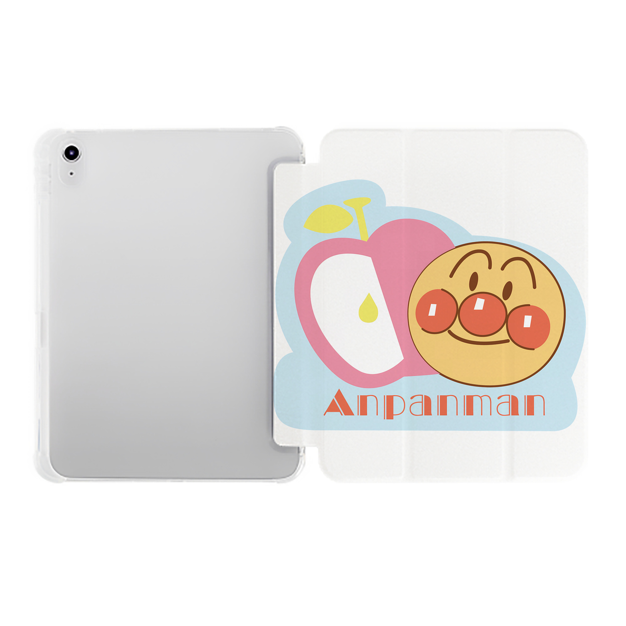 （画像用） アンパンマン Anpanman IPad ケース ペン収納付き 三つ折りスタンド PUレザー×シリコン 対応機種9.5/10.5/10.9インチ